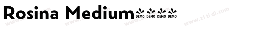 Rosina Medium字体转换